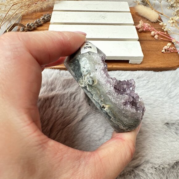 Gorgeous Amethyst Heart Cluster - Picture 3 of 8